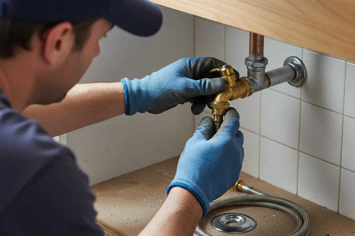 Shutoff valve and fitting work during Faucet and Fixture Repair in Stacyville